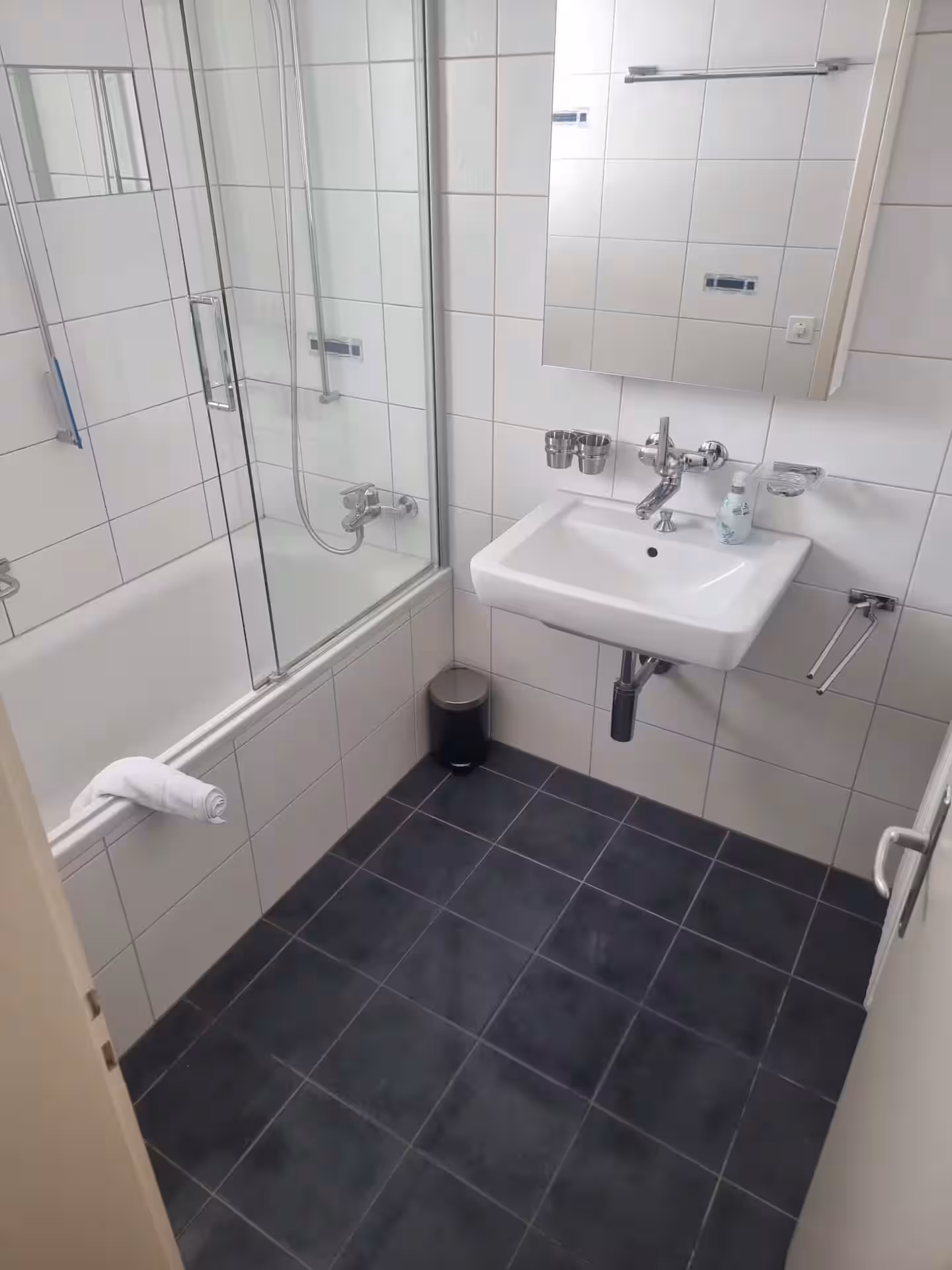 Badezimmer im Eichhörnli Chalet