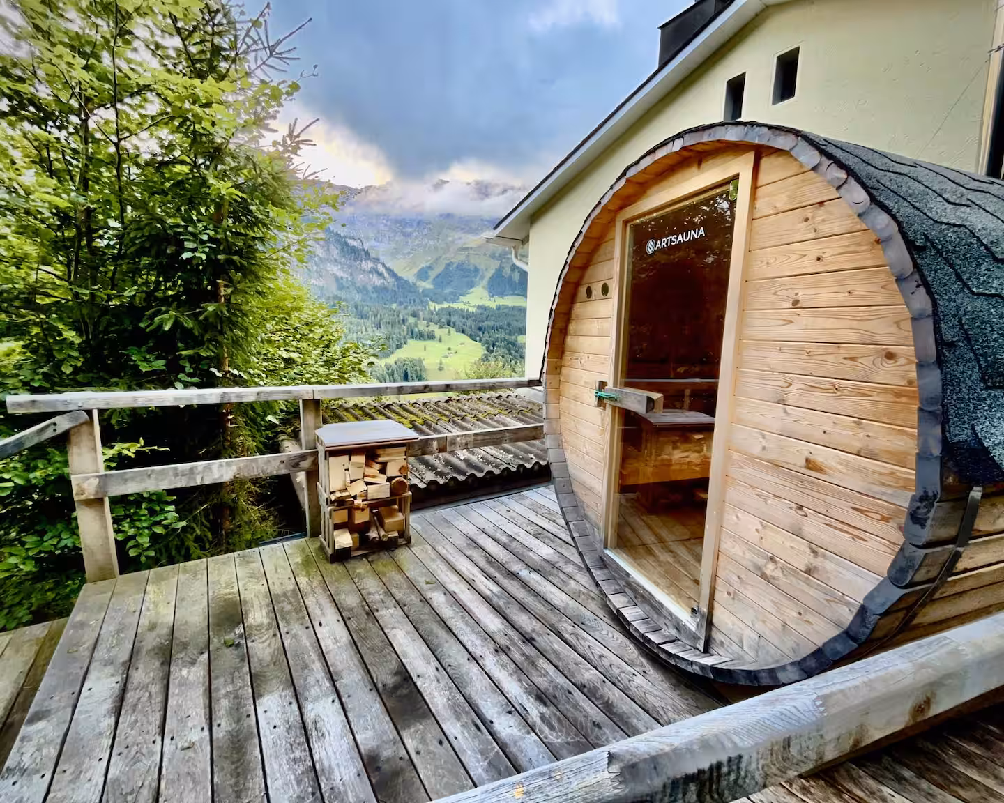 Sauna beim Eichhörnli Chalet