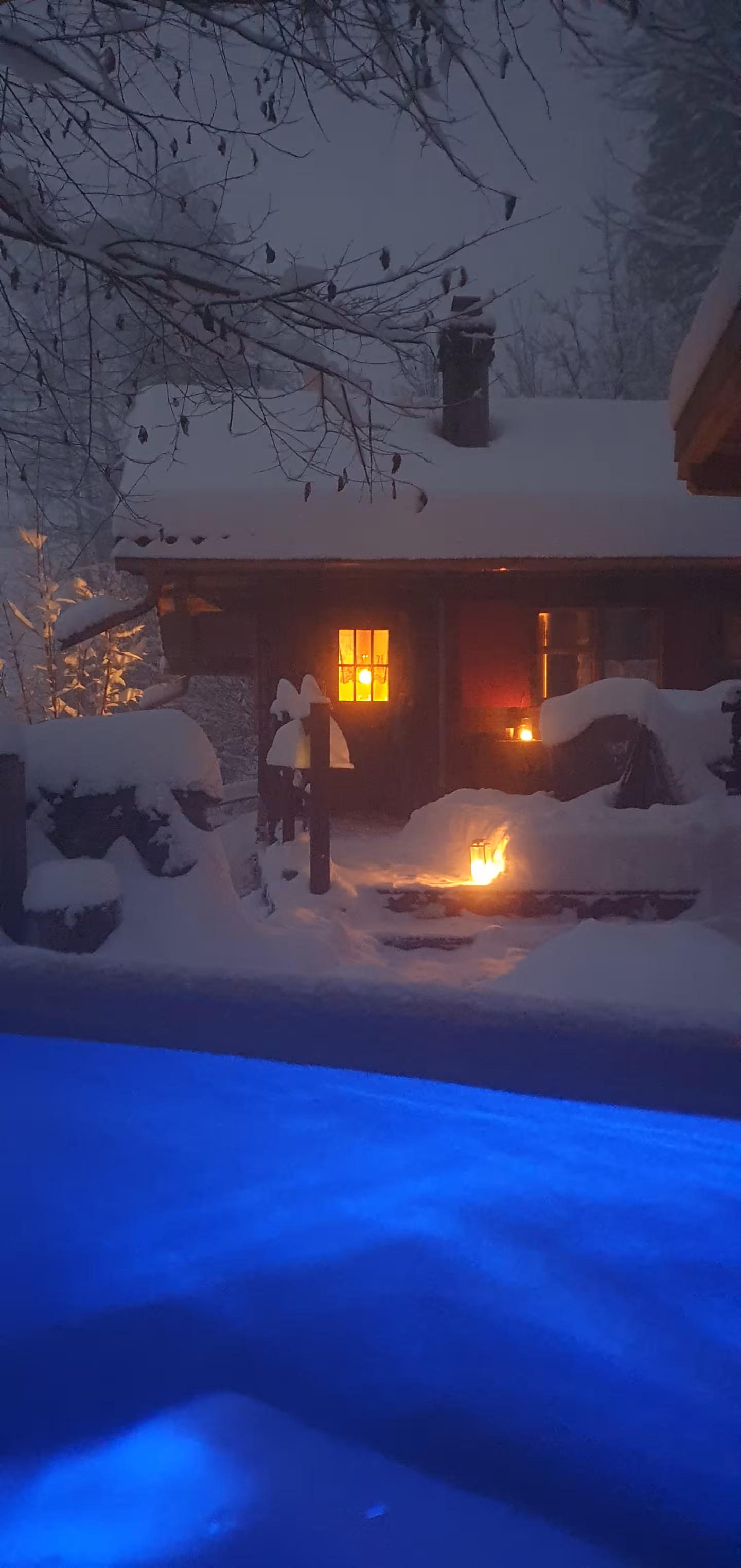 Winteraussicht beim Riedli Chalet