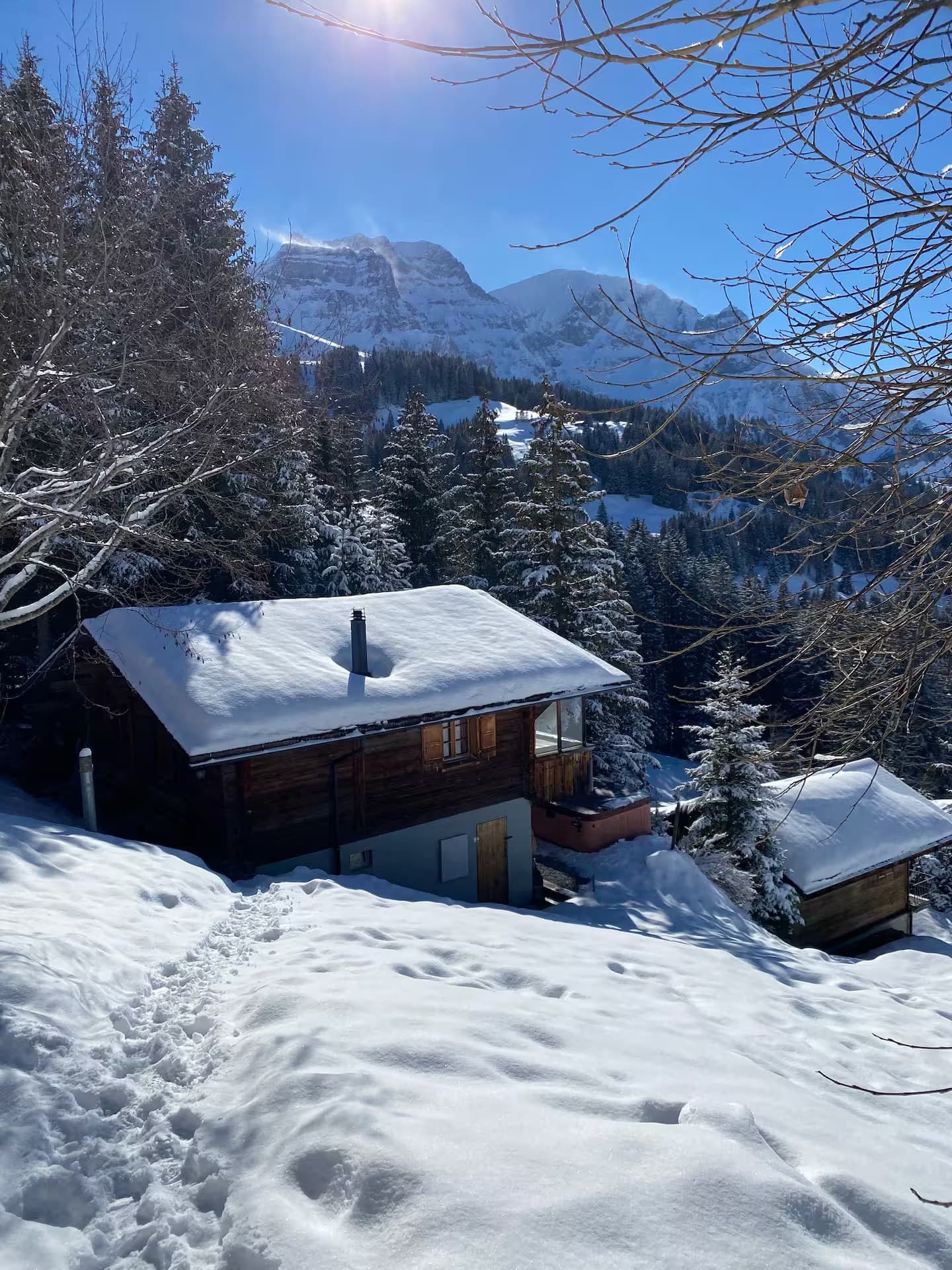 Winter setting at Chalet Höchst